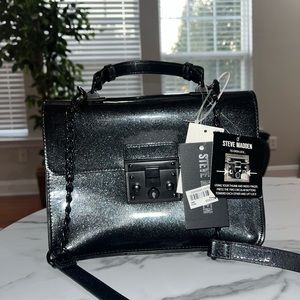 Steve Madden Blincoln Black Med Satchel